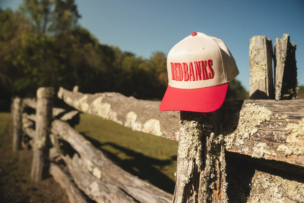 REDBANKS Snapback Red & Natural
