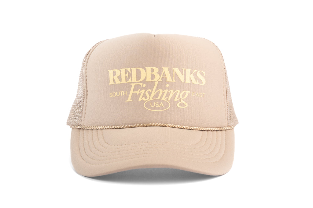 Redbanks Fishing Beige Foam Trucker