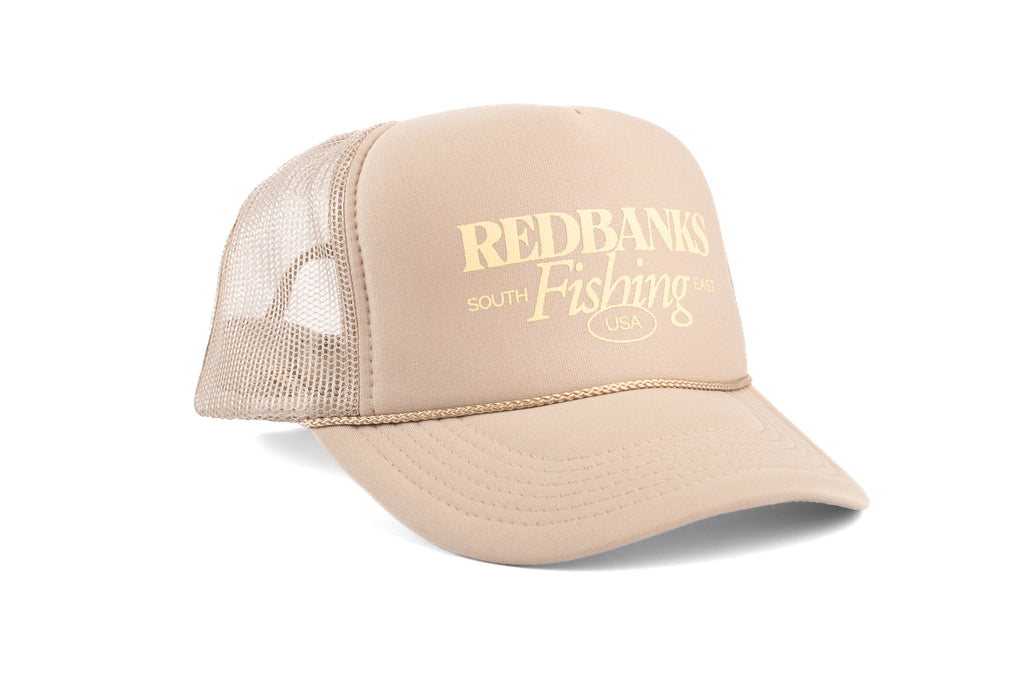 Redbanks Fishing Beige Foam Trucker