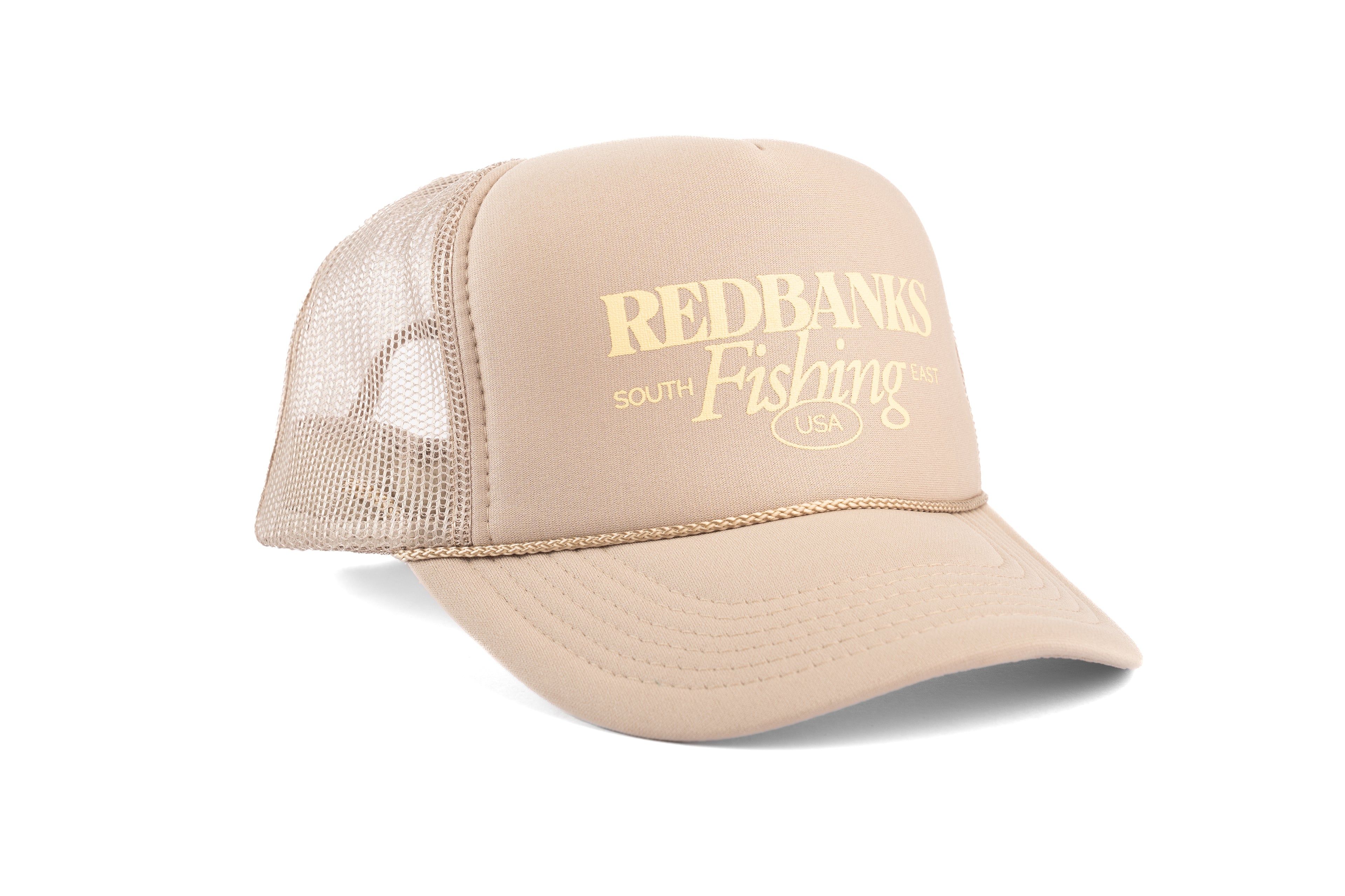 Redbanks Fishing Beige Foam Trucker