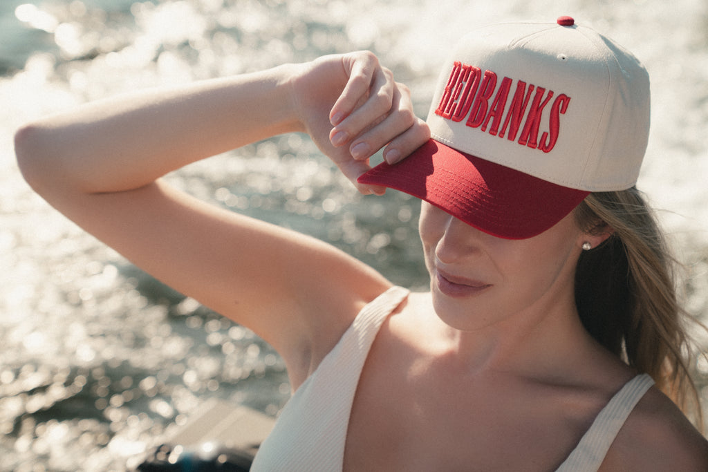 REDBANKS Snapback Red & Natural