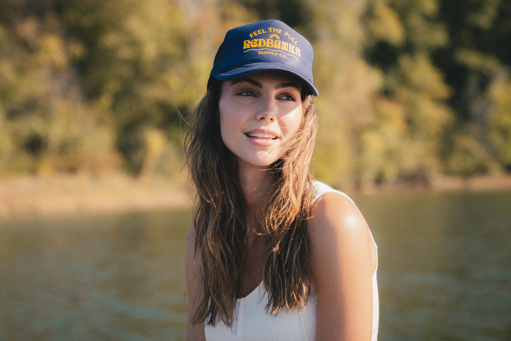 Redbanks Supply Co. Navy Foam Trucker