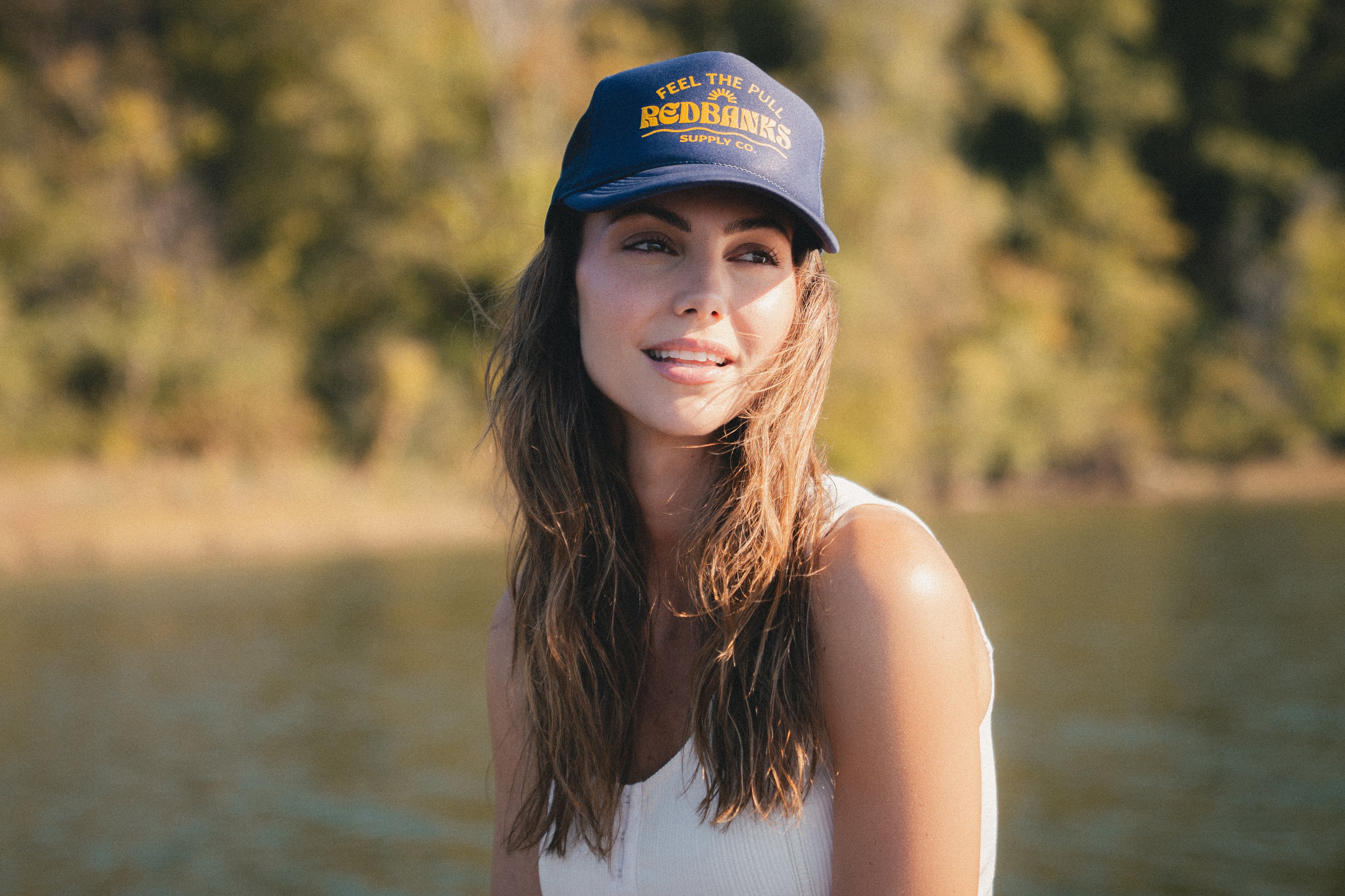 Redbanks Supply Co. Navy Foam Trucker