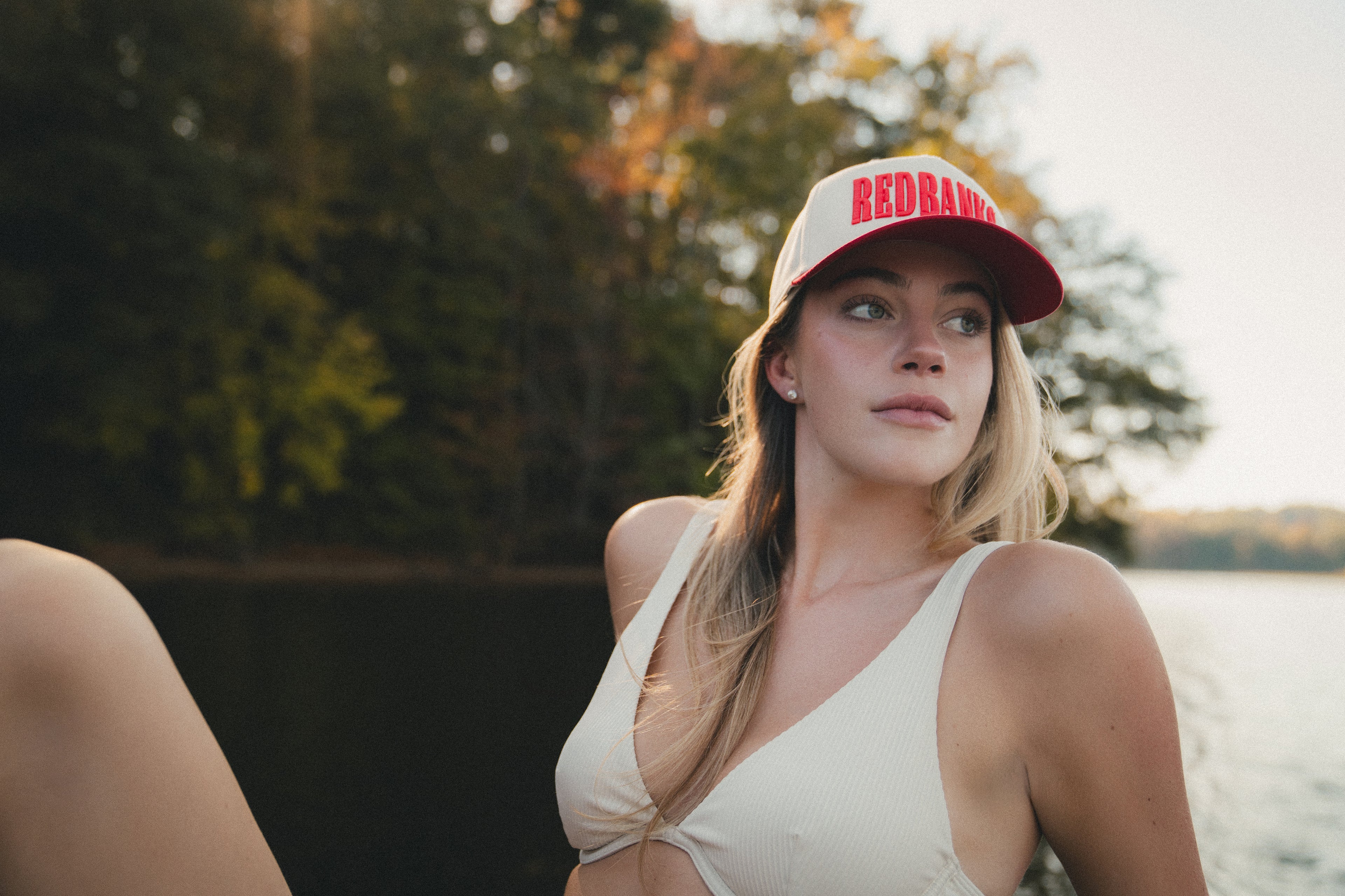 REDBANKS Snapback Red & Natural