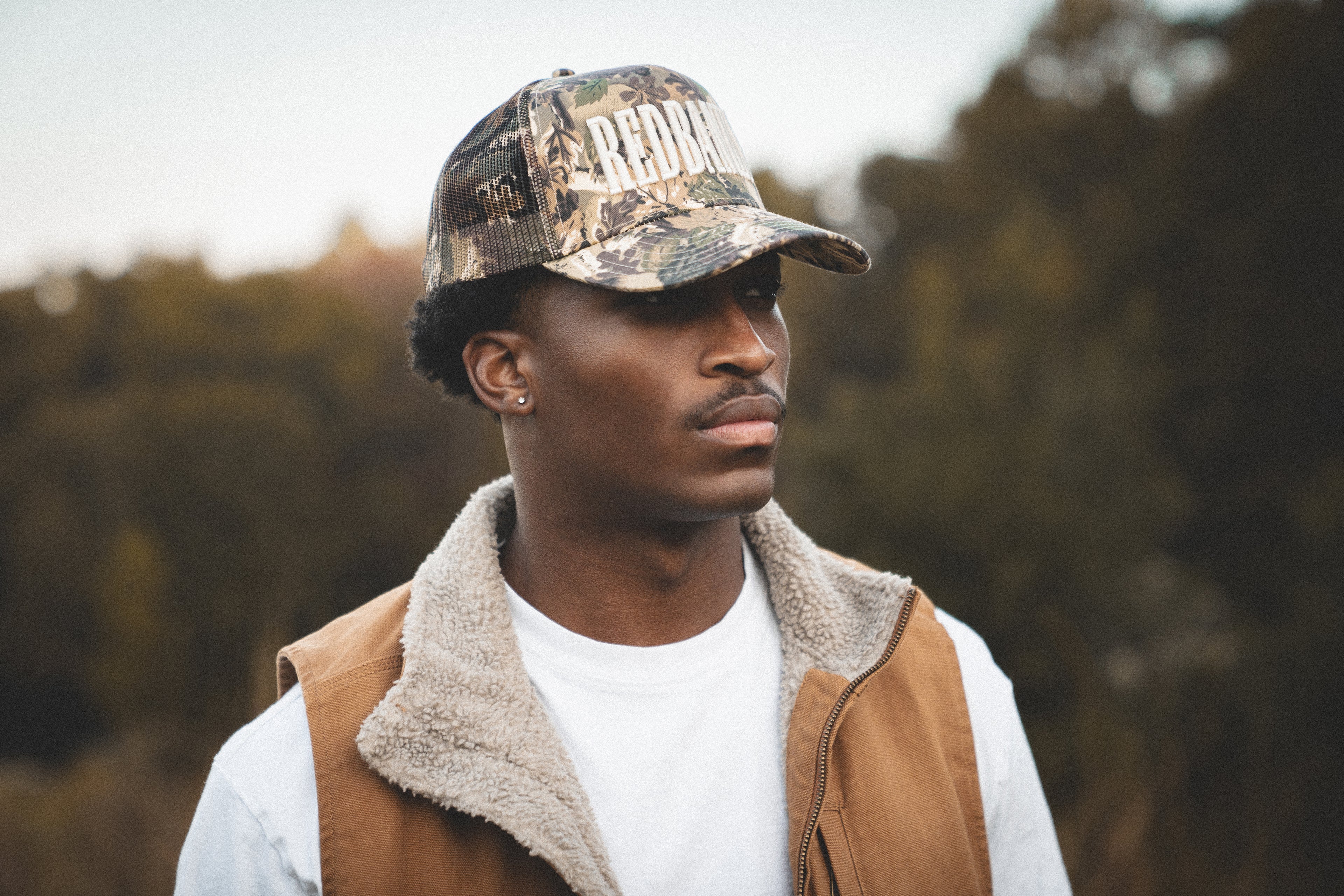 REDBANKS Snapback Vintage Camo Mesh Back