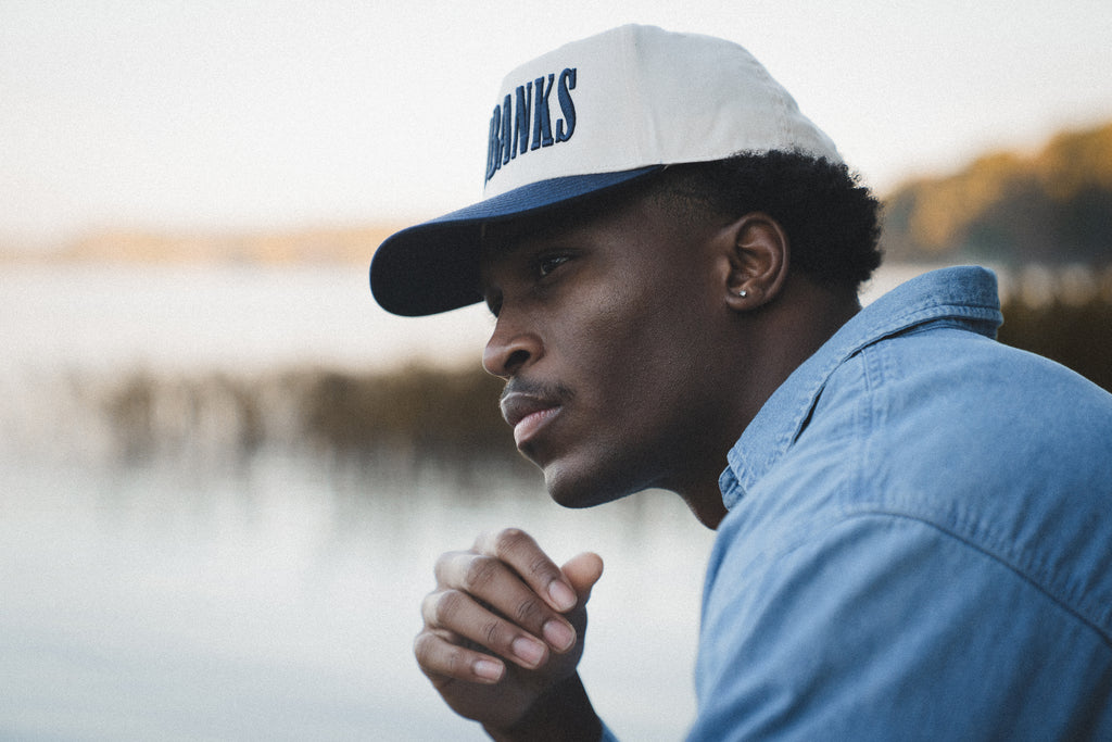 REDBANKS Snapback Navy & Natural