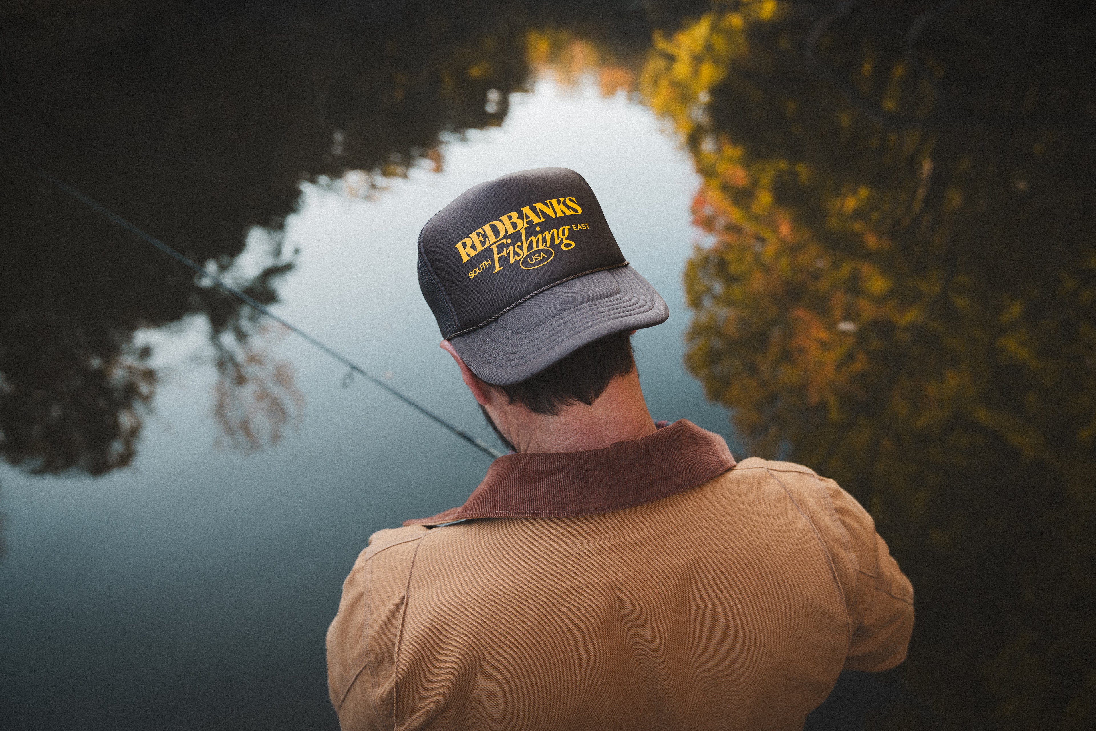 Redbanks Fishing Brown Foam Trucker